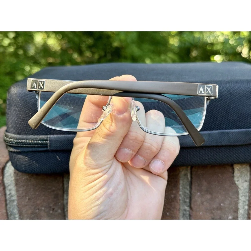 Armani Exchange AX1019 6001 Matte Brown Eyeglasses Frames Men's 54/17 140 A|X